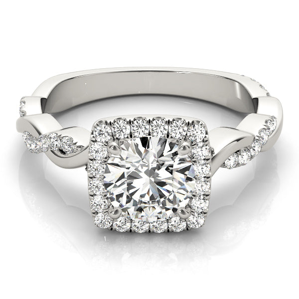 Style# 51083-E Halo Diamond Engagement Ring