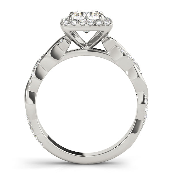18K White Gold 1.33ctw Round Diamond Engagement Ring