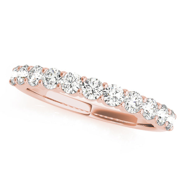 18K Rose Gold Diamond Wedding Ring