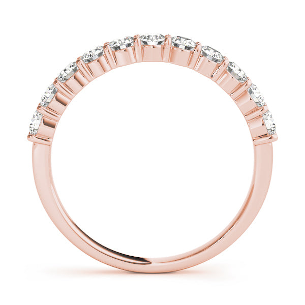18K Rose Gold Diamond Wedding Ring