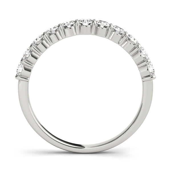 18K White Gold 0.11ctw Diamond Wedding Band