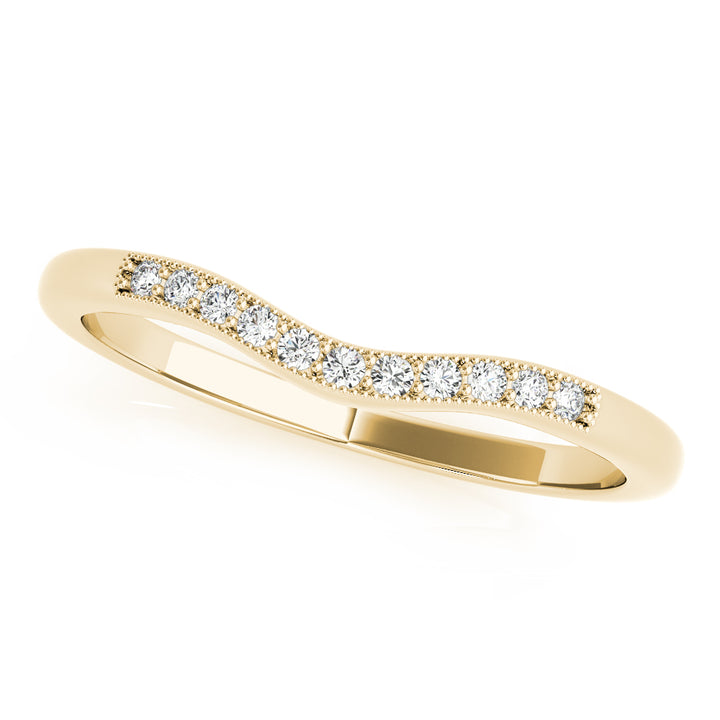 18K Yellow Gold Diamond Wedding Ring