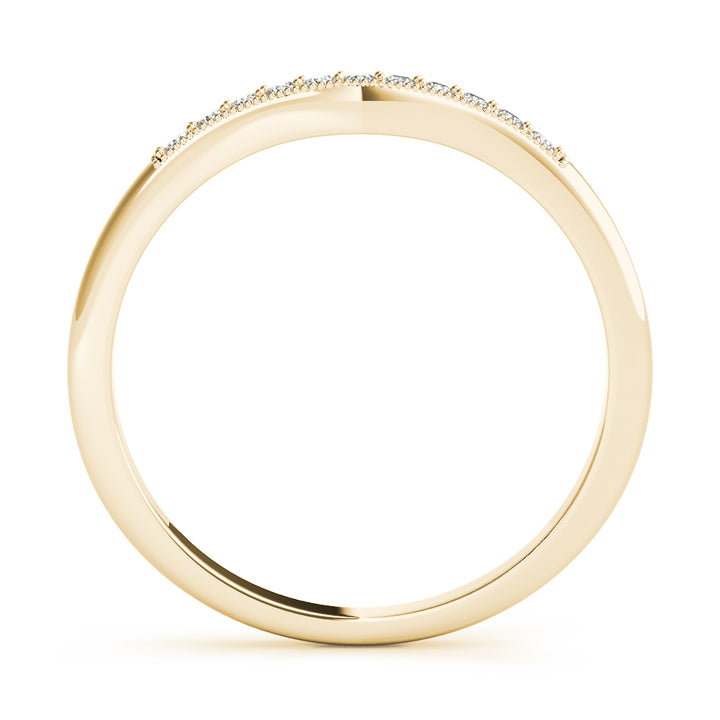 18K Yellow Gold Diamond Wedding Ring