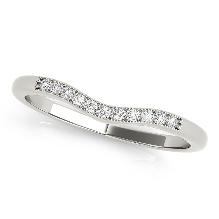 18K White Gold Diamond Wedding Ring