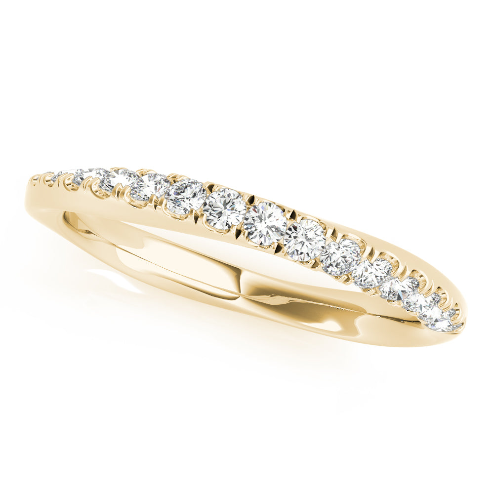 18K Yellow Gold 0.21ctw Diamond Wedding Band