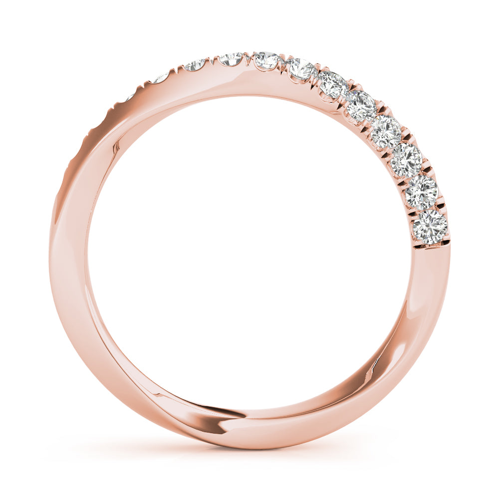 Rose Gold 0.21 CTW Diamond Wedding Band
