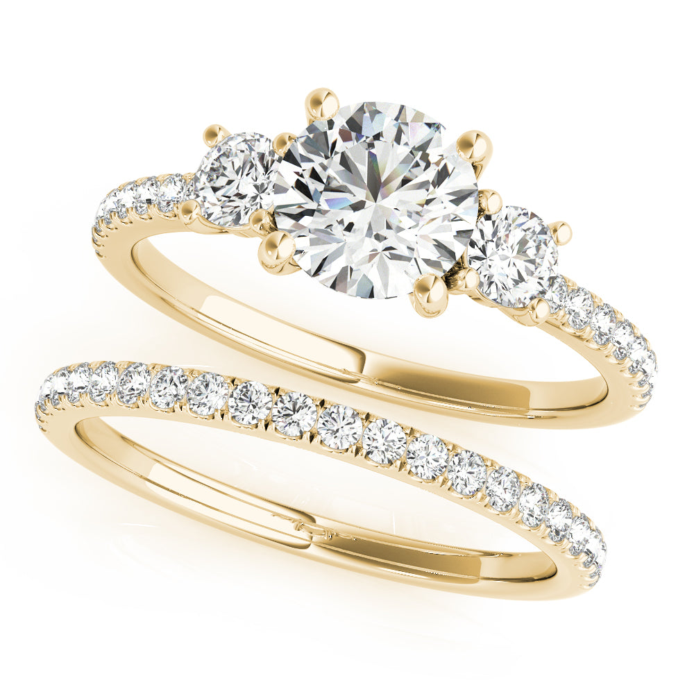 18K Yellow Gold 1.24 ctw Diamond Engagement Ring