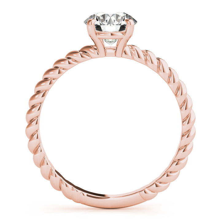 18K Rose Gold 1ct Diamond Engagement Solitaire Ring