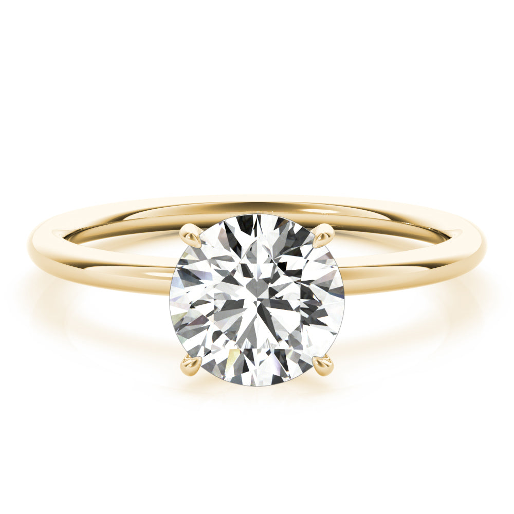14K Yellow Gold 1 CT Diamond Halo Engagement Ring