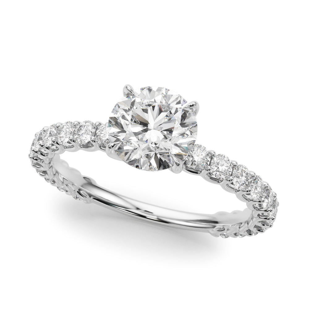 14K White Gold 1.25 ctw Round Diamond Ring