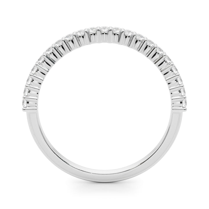 18K White Gold Lab Diamond Wedding Band