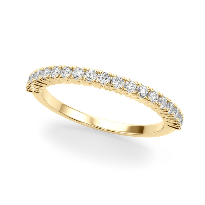 18K Yellow Gold Lab Diamond Wedding Ring