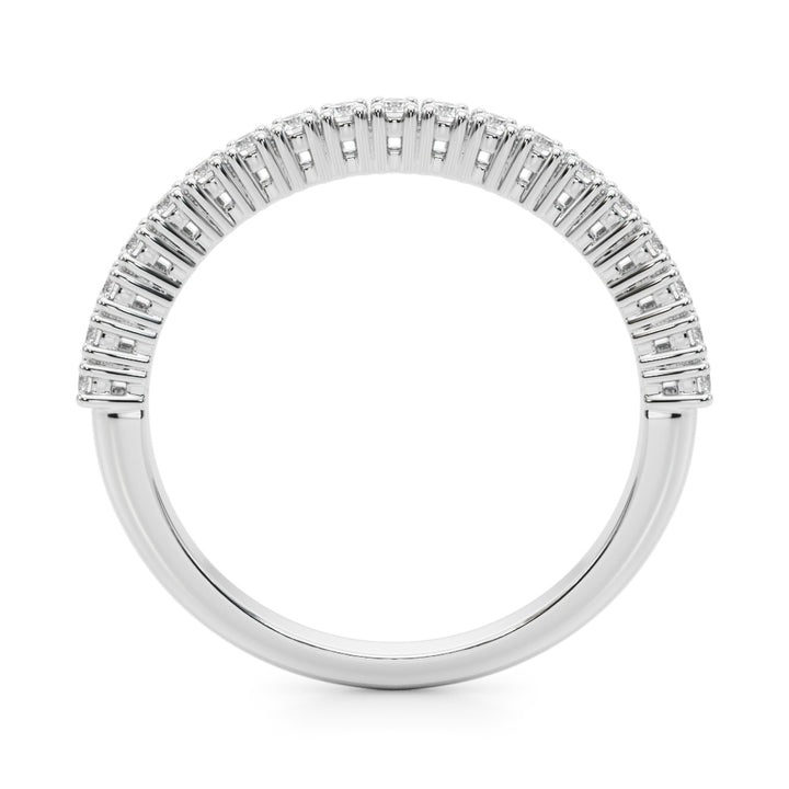 Brilliant 18K White Gold Lab Diamond Wedding Ring