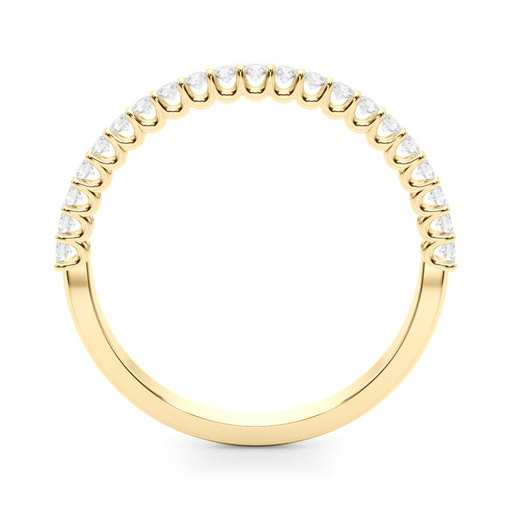 14K Yellow Gold Diamond Wedding Band