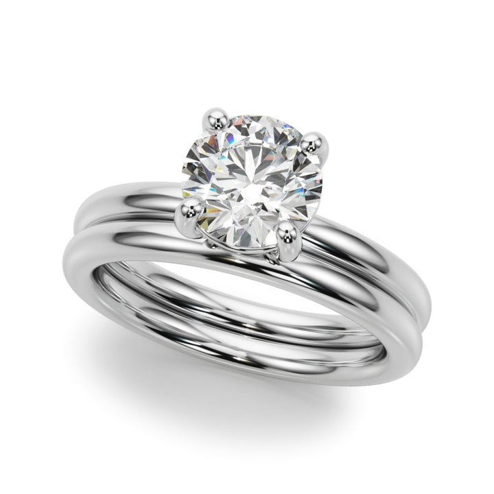1 CT Lab Diamond 18K White Gold Solitaire