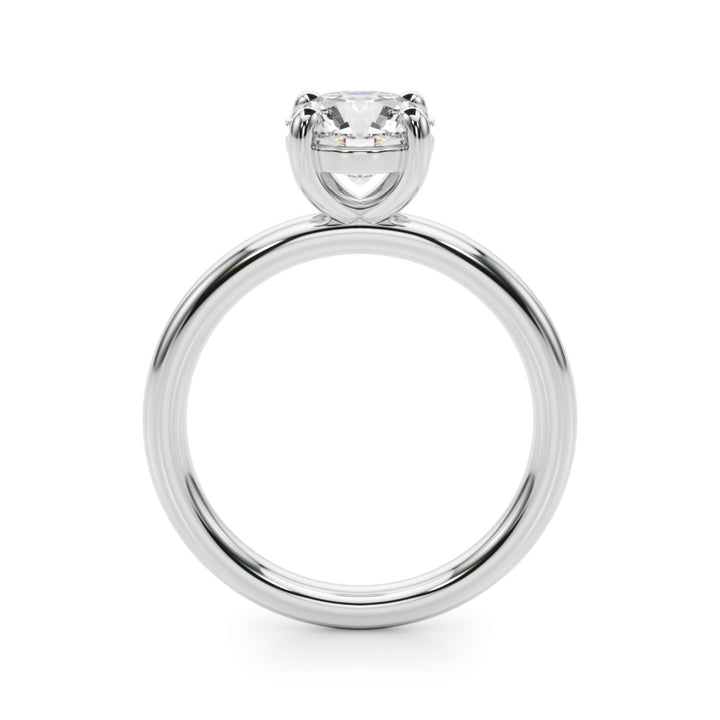 White Platinum 1CT Lab Diamond Solitaire Pendant
