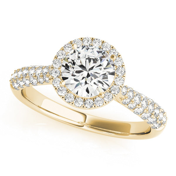 Style# 51008-E Halo Diamond Engagement Ring