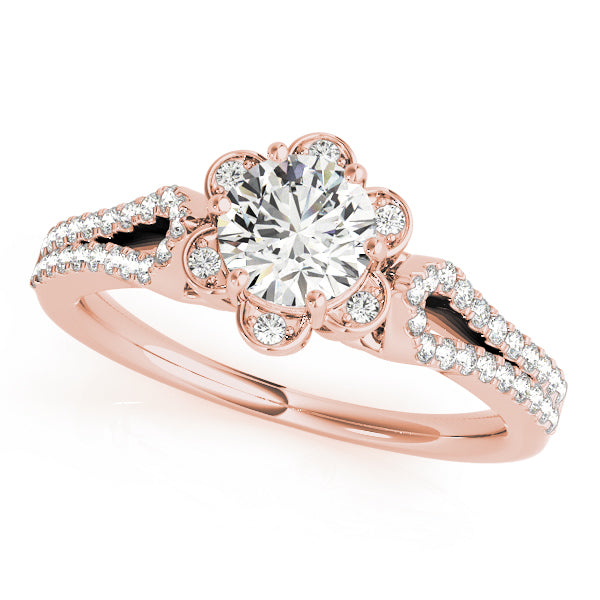 Style# 51069-E Halo Diamond Engagement Ring