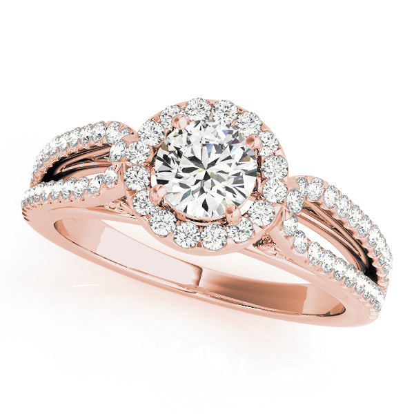 Style# 50557-E Halo Diamond Engagement Ring