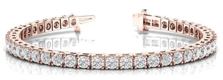 18K Rose Gold Lab Diamond Tennis Bracelet