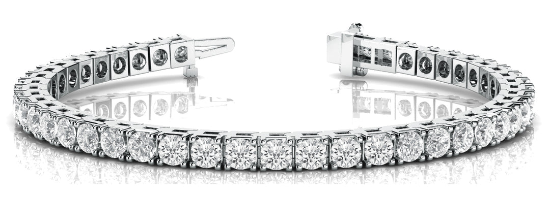 White 14K Gold Lab Diamond Tennis Bracelet