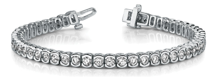 14K White Gold 10.5ctw Diamond Tennis Bracelet