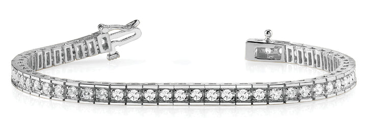 18K White Gold Diamond Tennis Bracelet