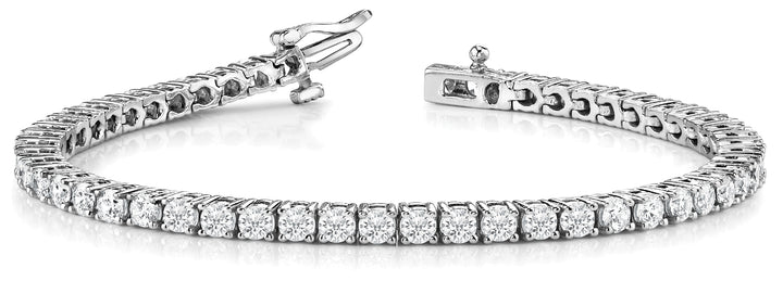 White Platinum 10.4 CTW Lab Diamond Tennis Bracelet