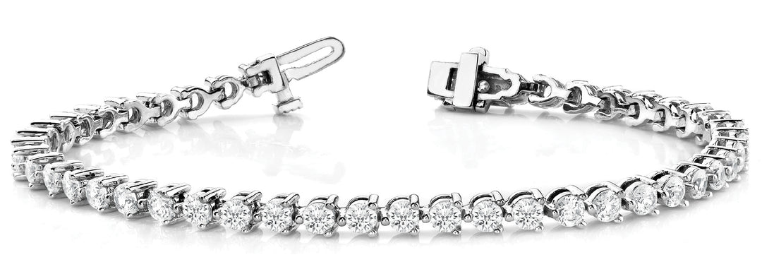White Gold Lab Diamond Tennis Bracelet