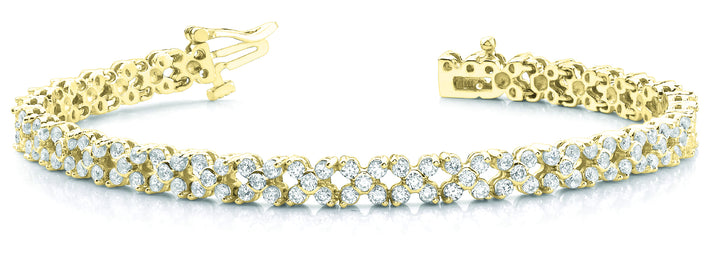 18K Yellow Gold Diamond Link Bracelet