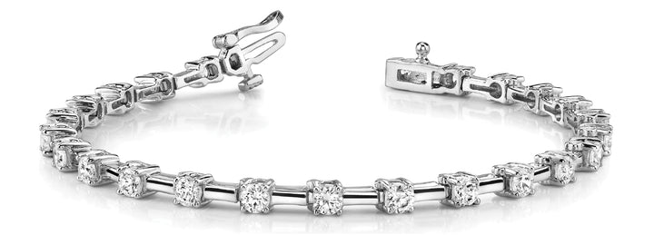 Platinum White Diamond Fashion Bracelet
