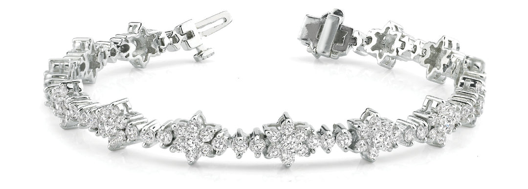 White Gold Lab Diamond Tennis Bracelet