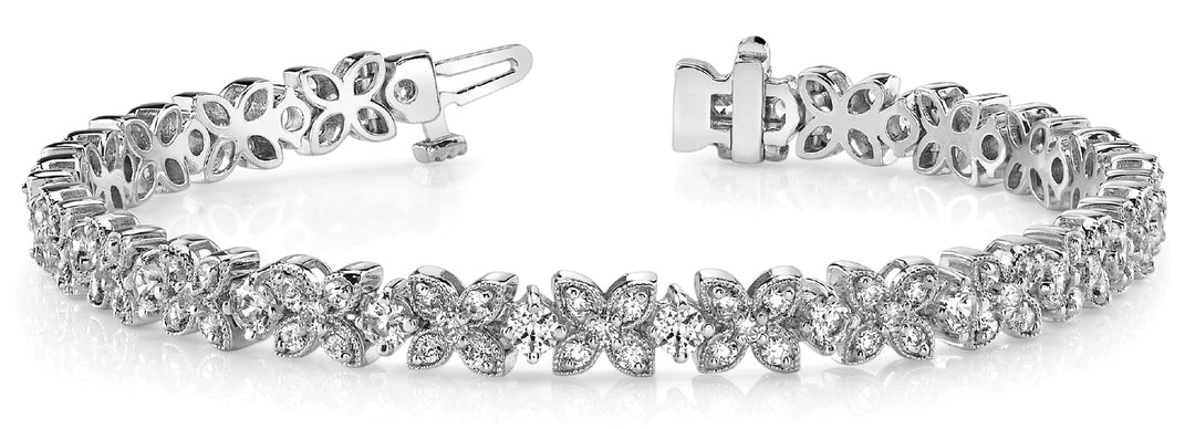 18K White Gold Lab Diamond Fashion Bracelet