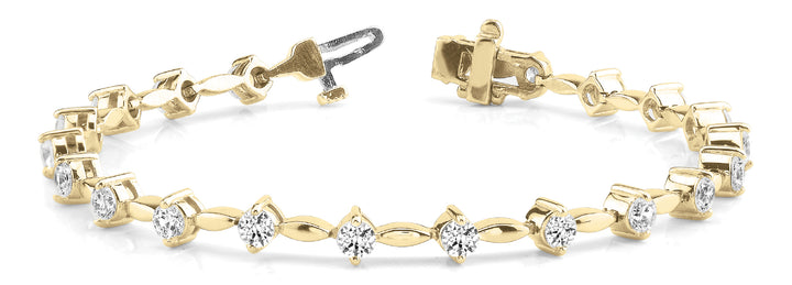 Yellow Gold Lab Diamond Fashion Bracelet