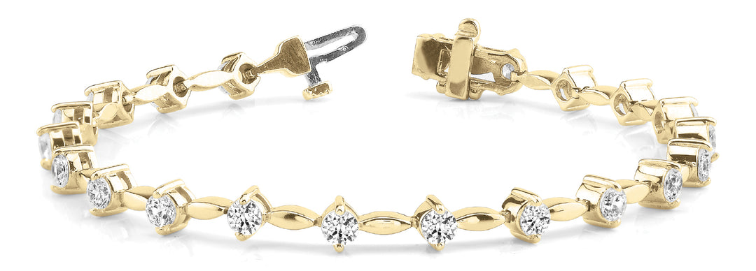 Yellow Gold Lab Diamond Fashion Bracelet