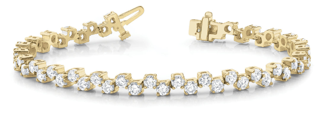 18K Yellow Gold 2ctw Diamond Fashion Bracelet