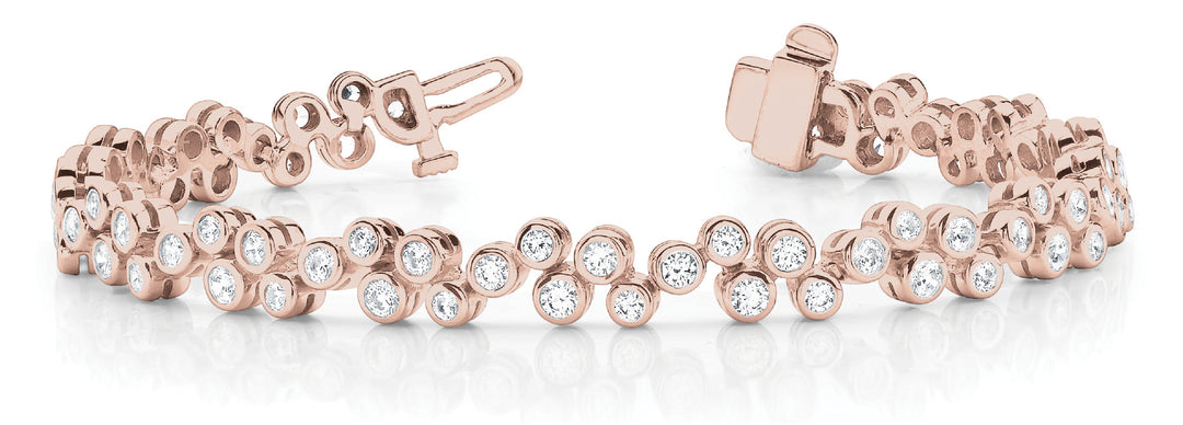 Rose Gold Lab Diamond Tennis Bracelet