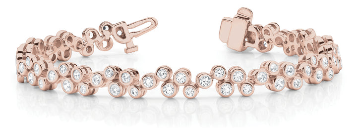 18K Rose Gold Diamond Tennis Bracelet