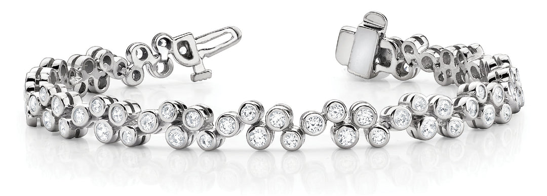 White Gold Lab Diamond Tennis Bracelet