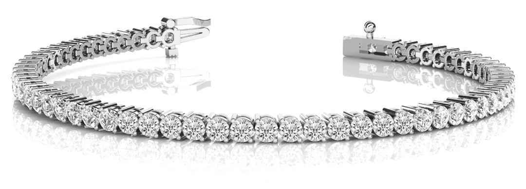 Platinum Diamond In-Line Tennis Bracelet