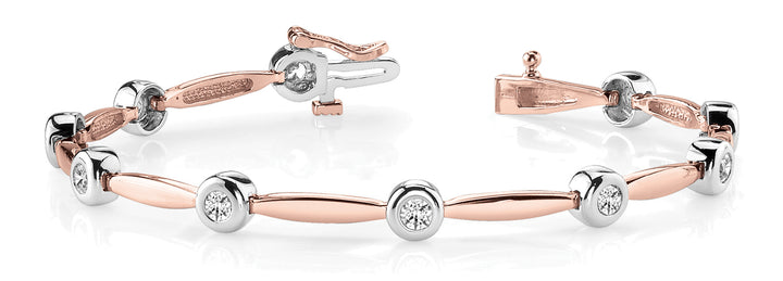 Rose Gold Lab Diamond Fashion Bracelet