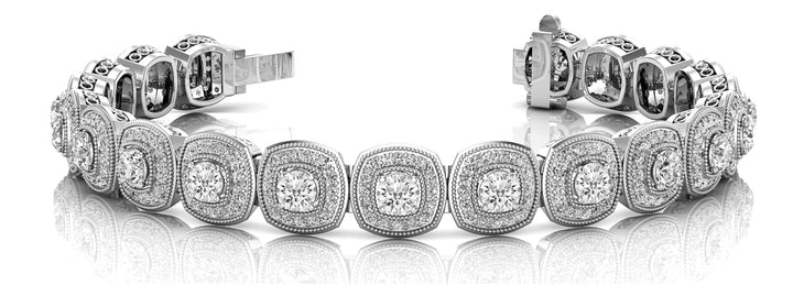 Platinum White Diamond Tennis Bracelet