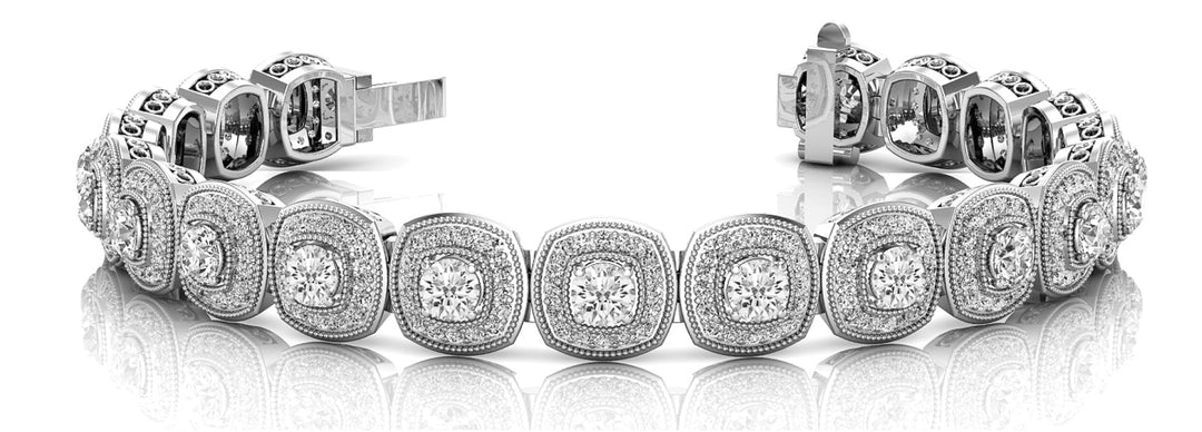 18K White Gold Diamond Tennis Bracelet