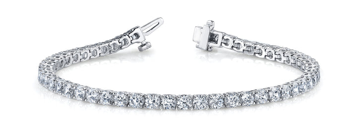 18K White Gold 9.87 ct Diamond Tennis Bracelet