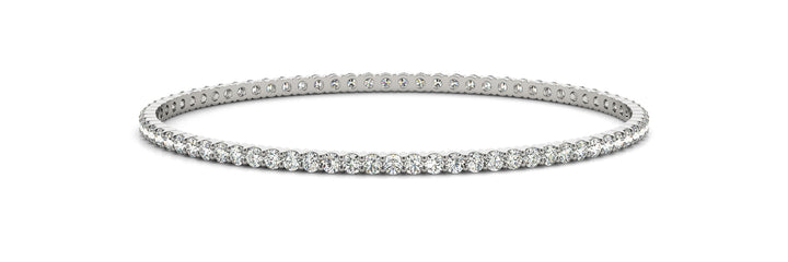 White Gold Diamond Bangle Bracelet
