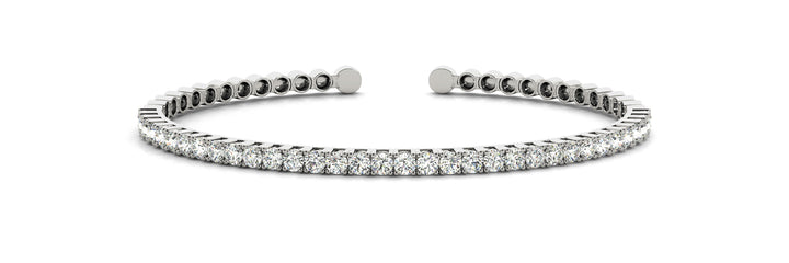 Lab Diamond 14K Gold Bangle Bracelet