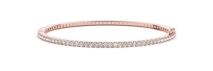 Rose Gold Diamond Bangle Bracelet