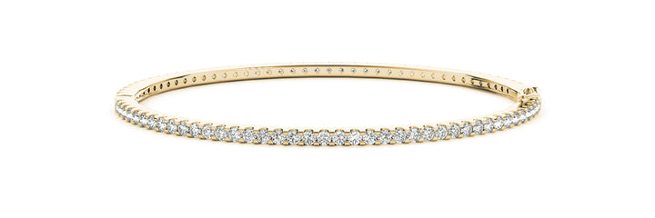 18K Yellow Gold Diamond Bangle Bracelet