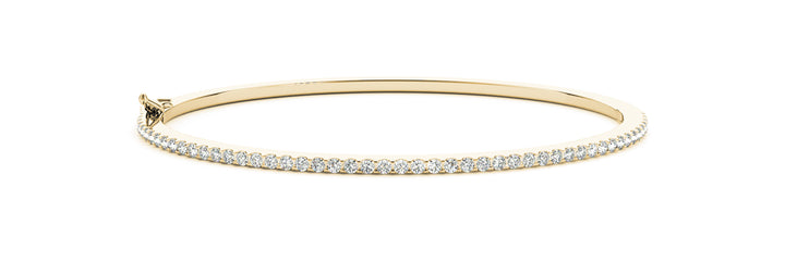 Yellow Gold Diamond Traditional Bangle