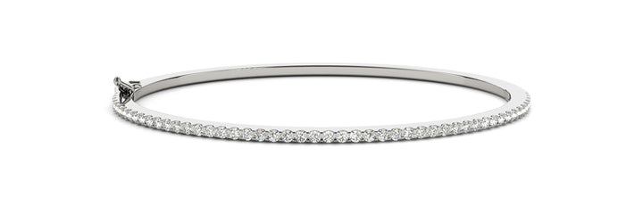 White Gold Diamond Bangle Bracelet